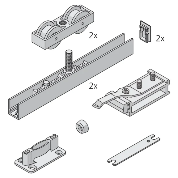 Set Junior 250/B voor 1 deur