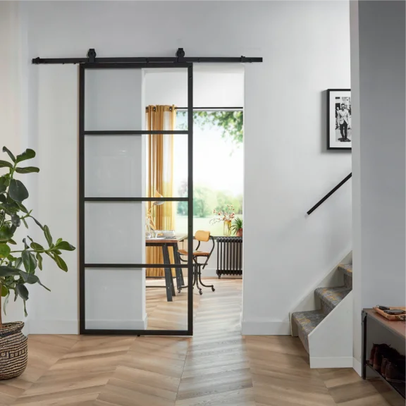 Schuifdeur BASIC TOP Transparant glas