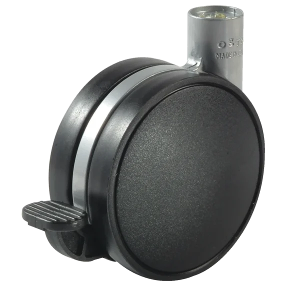 Roulette double galet à frein DISKY