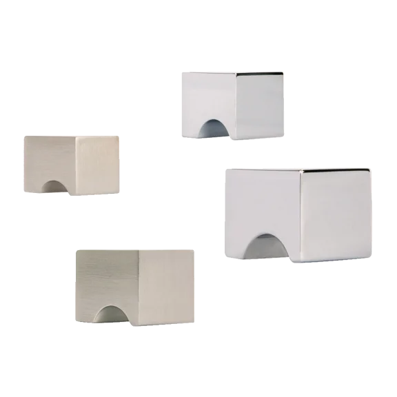 Knop vierkant met uitsparing