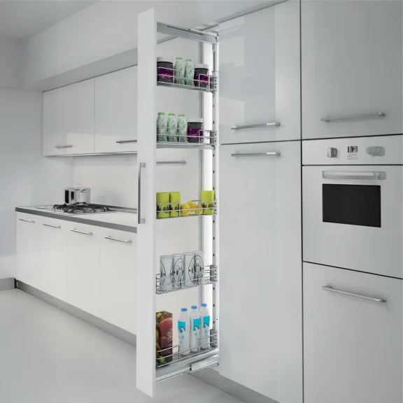 Smal uittrekelement voor kolomkast