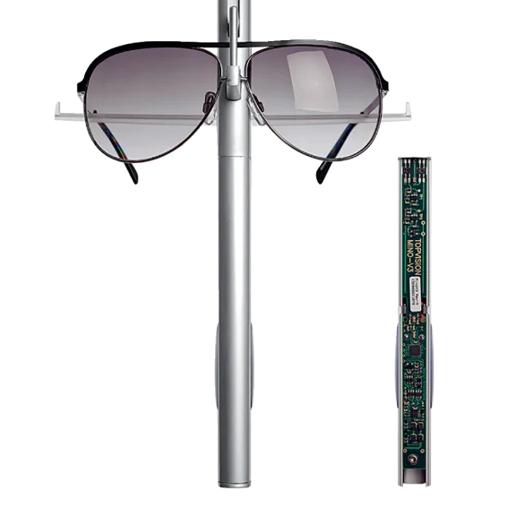 Colonne Mino grise à télécommande