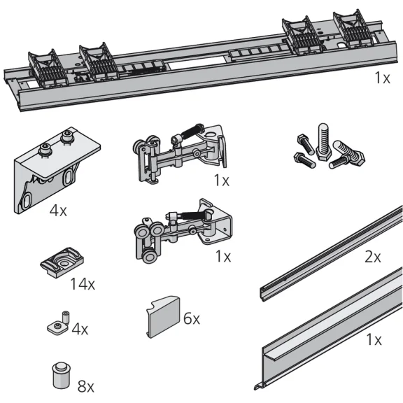 Garniture Frontino 20 haut avec bras de guidage
