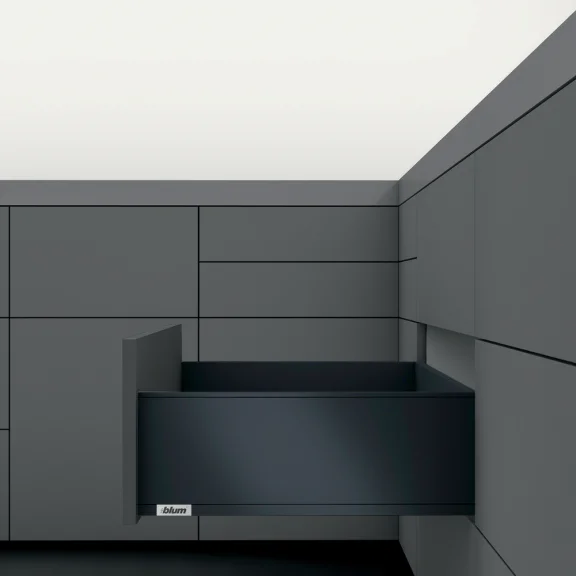 LEGRABOX BLUMOTION / TIP-ON BLUMOTION carbon zwart hoogte C