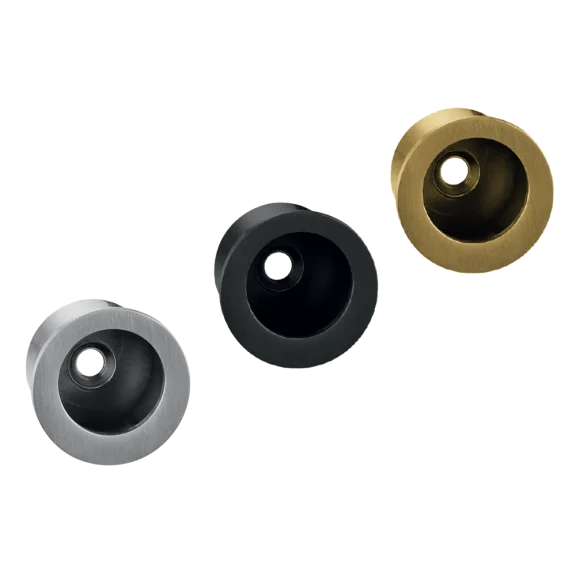 Bouton de tirage inox pour porte coulissante