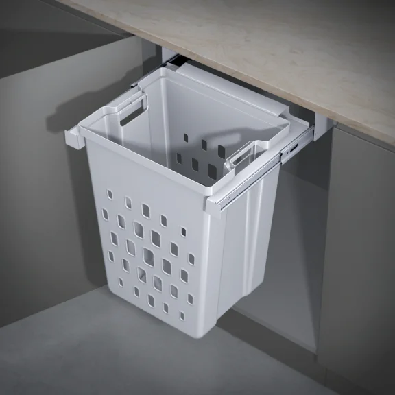 Panier à linge coulissant sous plan de travail