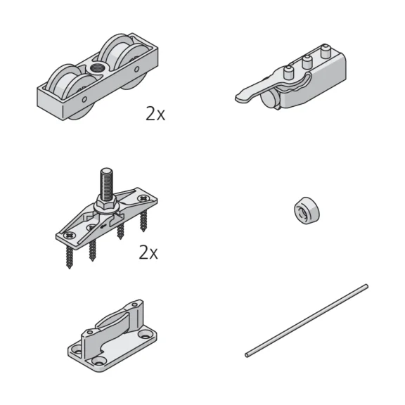 Garniture 1 porte Junior 40/Z
