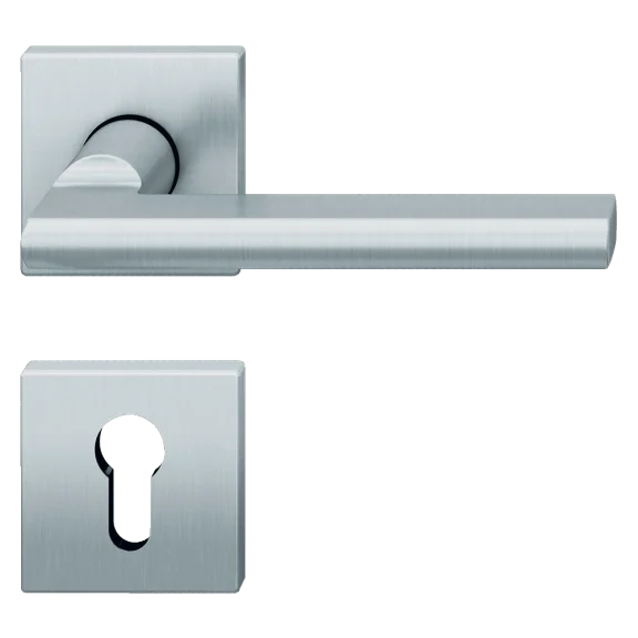 Türdrückergarnitur 1035, viereckige Rosette