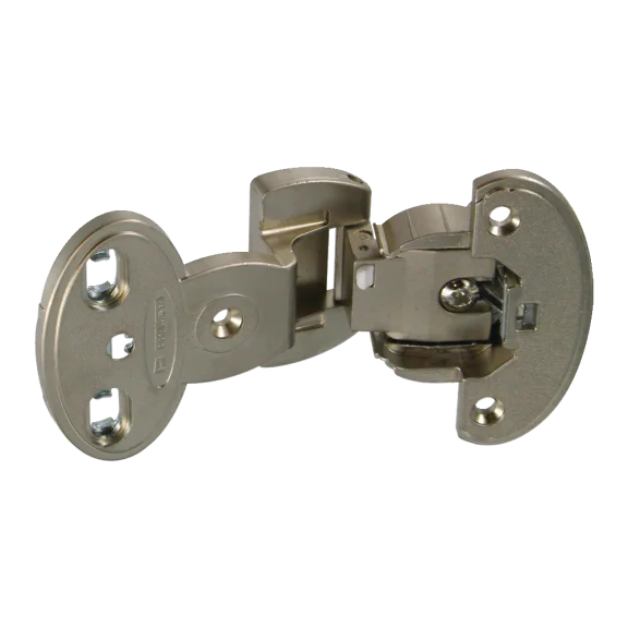Charnière clipsable à nœud apparent pour porte en semi-applique