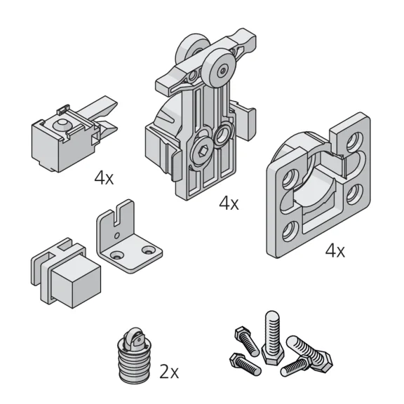 Garniture 2 portes Clipo 26 IS