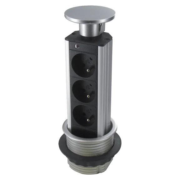 Bloc prises encastrable diamètre 80