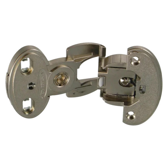 Charnière clipsable à nœud apparent pour porte encloisonnée