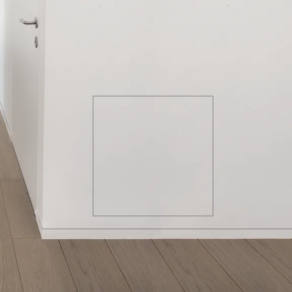 Kit voor kaderloos valluik of nis