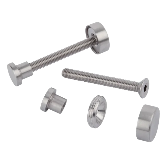 Enkel bevestigingsset voor greep draaideur