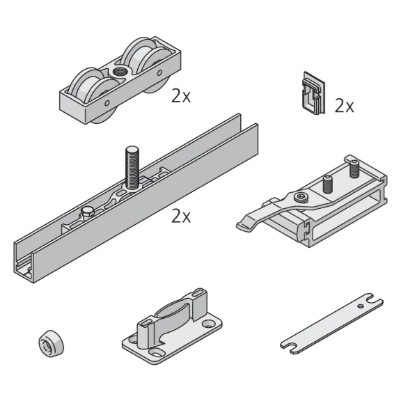 Set Junior 120/B voor 1 deur