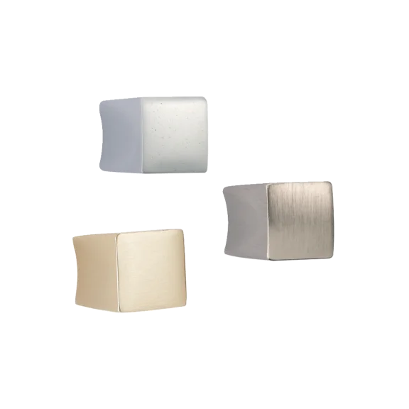 Knopf mit Einbuchtung