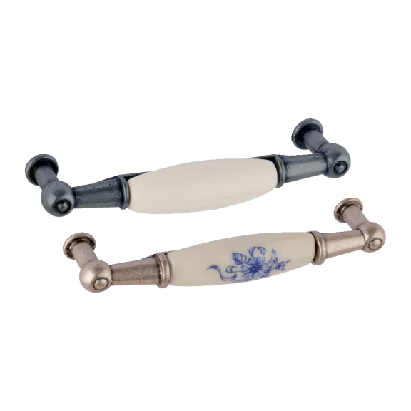 Greep porselein zilverkleur