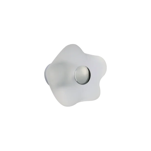 Bouton fleur verre