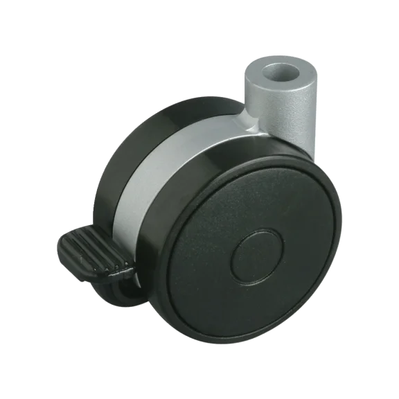 Wiel met dubbele rol en rem SPEEDY