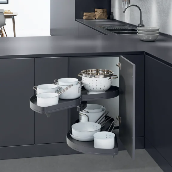 Ensemble d'angle LeMans II Arena Pure gris anthracite