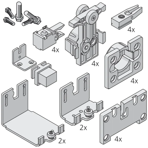 Garniture 2 portes Clipo 26 MS