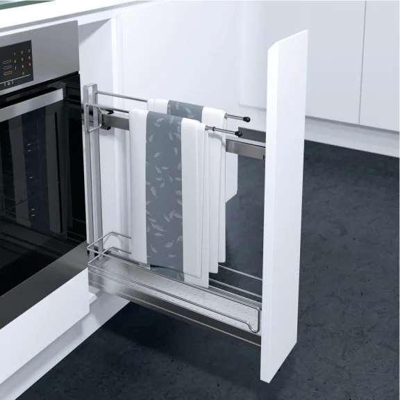 Etagenauszug, Handtuchhalter