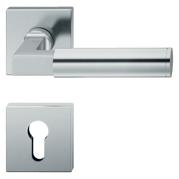 Türdrückergarnitur 1102, viereckige Rosette