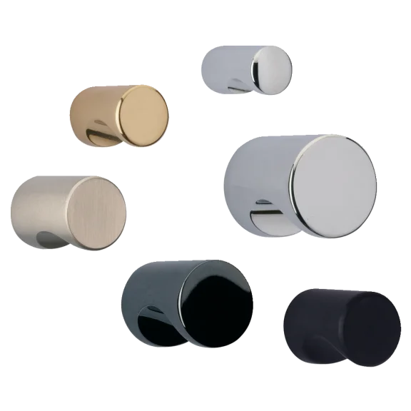 Knopf, rund mit Kerbe