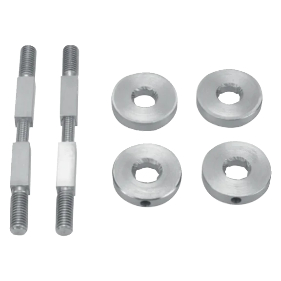 Bevestigingsset voor greep houten draaideur