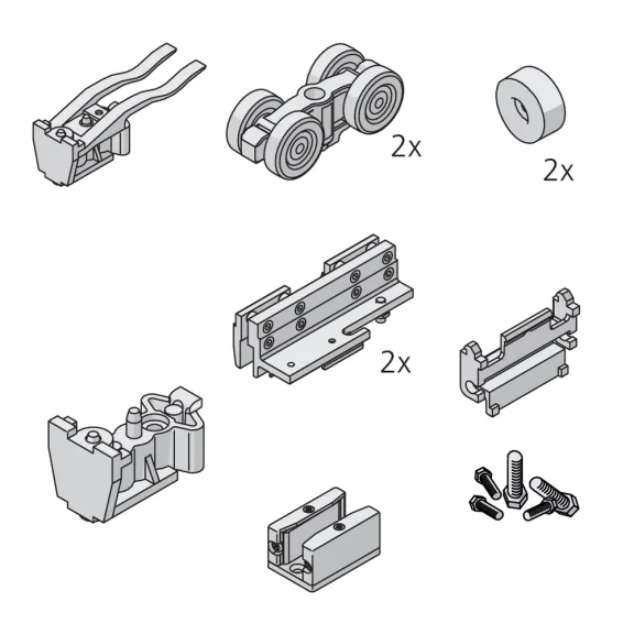 Set PORTA 100 GW/GWF voor 1 deur