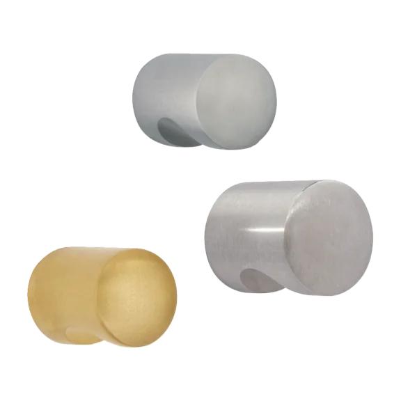 Knop met uitsparing INOX