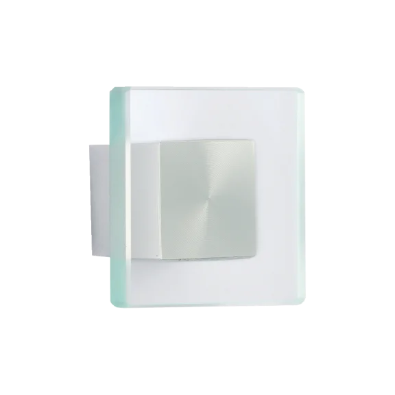 Glasknopf, quadratisch