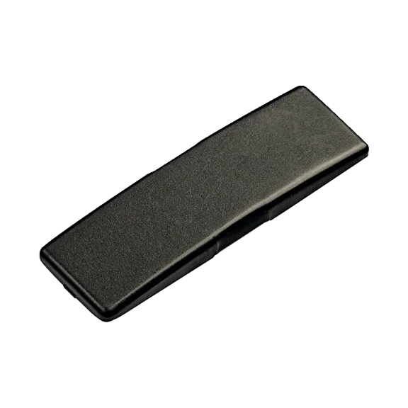 Scharnierafdekkap in staal rechte arm