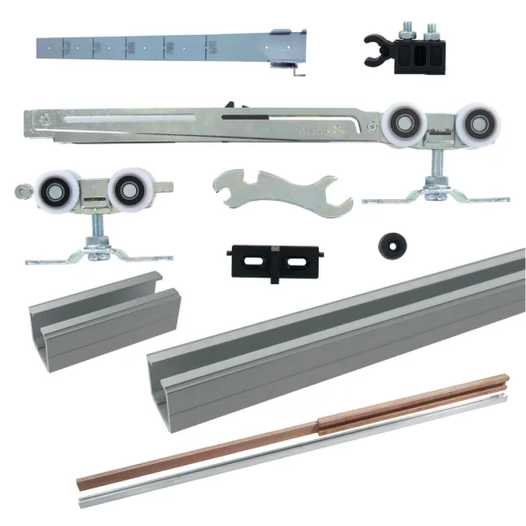 Kit coulissant pour porte à galandage pour ossature de 75 mm