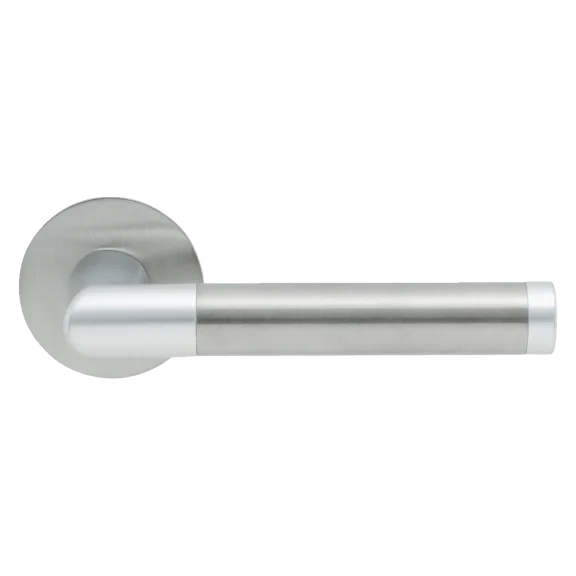 Deurkruk op platte rozet AMSTERDAM