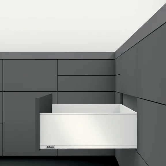 LÉGRABOX BLUMOTION / TIP-ON BLUMOTION blanc soie mat hauteur C