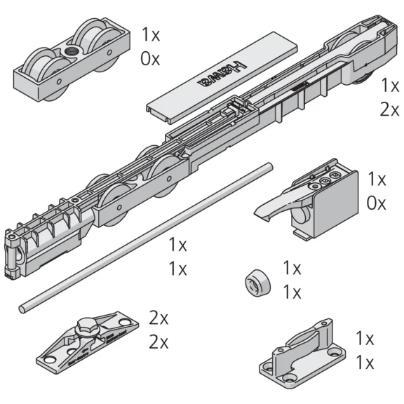 Garniture 1 porte Junior 100/Z
