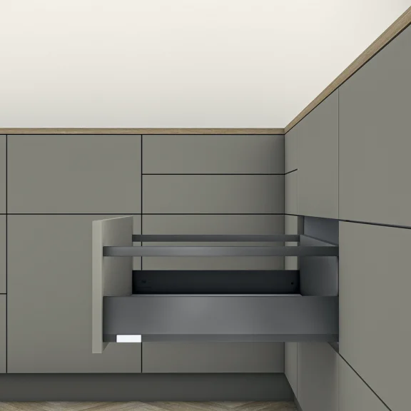 MERIVOBOX tiroir E avec tube gris orion mat