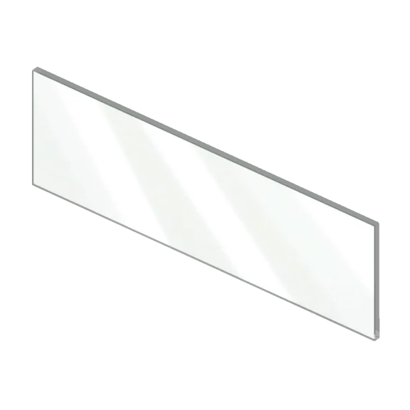 Hoog inschuifelement uit glas voor binnenvoorraadlade MERIVOBOX