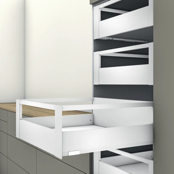 Tiroir à l'anglaise E avec tubes (H : 209 mm)