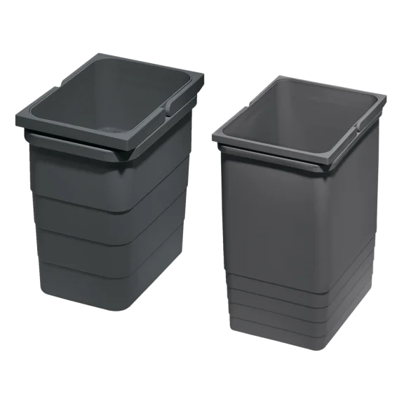 Seaux pour poubelles tiroir MERIVOBOX anthracite