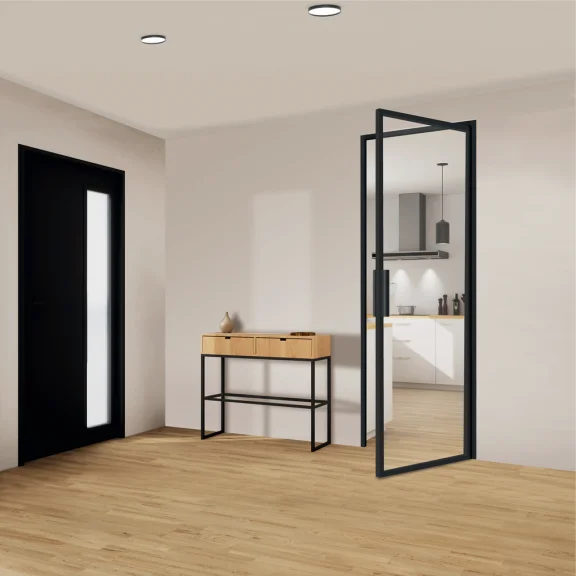 Porte battante simple