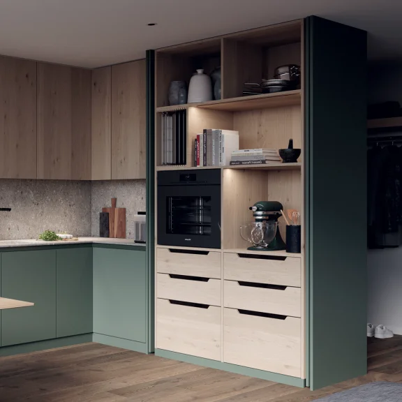 Garnitur CONCEPTA III für 1 Holztür, Push-to-open 25/35 kg