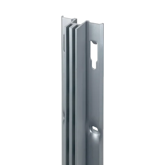 Stellijst dubbele ponsing - voor montage muurprofiel