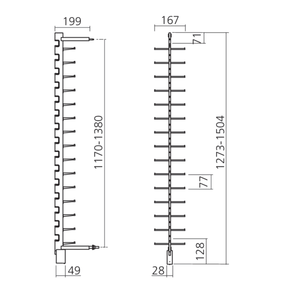 Presentatiezuil Alumina met afstandsbediening