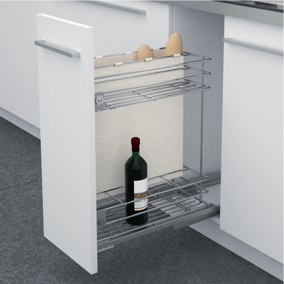 Uittrekelement voor brood en flessen