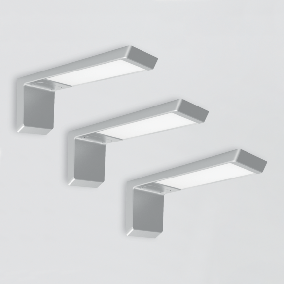 Set 3 LED-Anbauleuchten 12 V