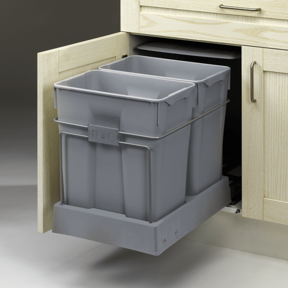 Abfallbehälterauszug für Mülltrennung für Korpusbreite 450 mm, 60 L