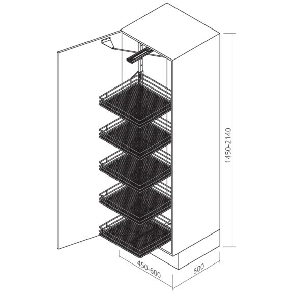 Hochschrankauszug TAL Gate