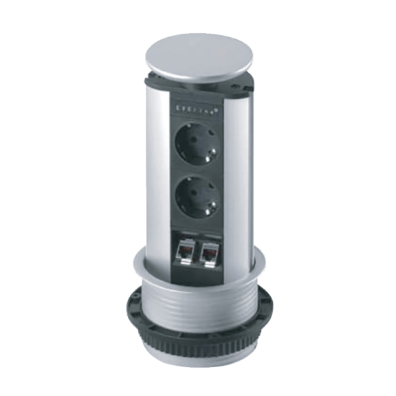 Bloc prises avec RJ45 diamètre 100